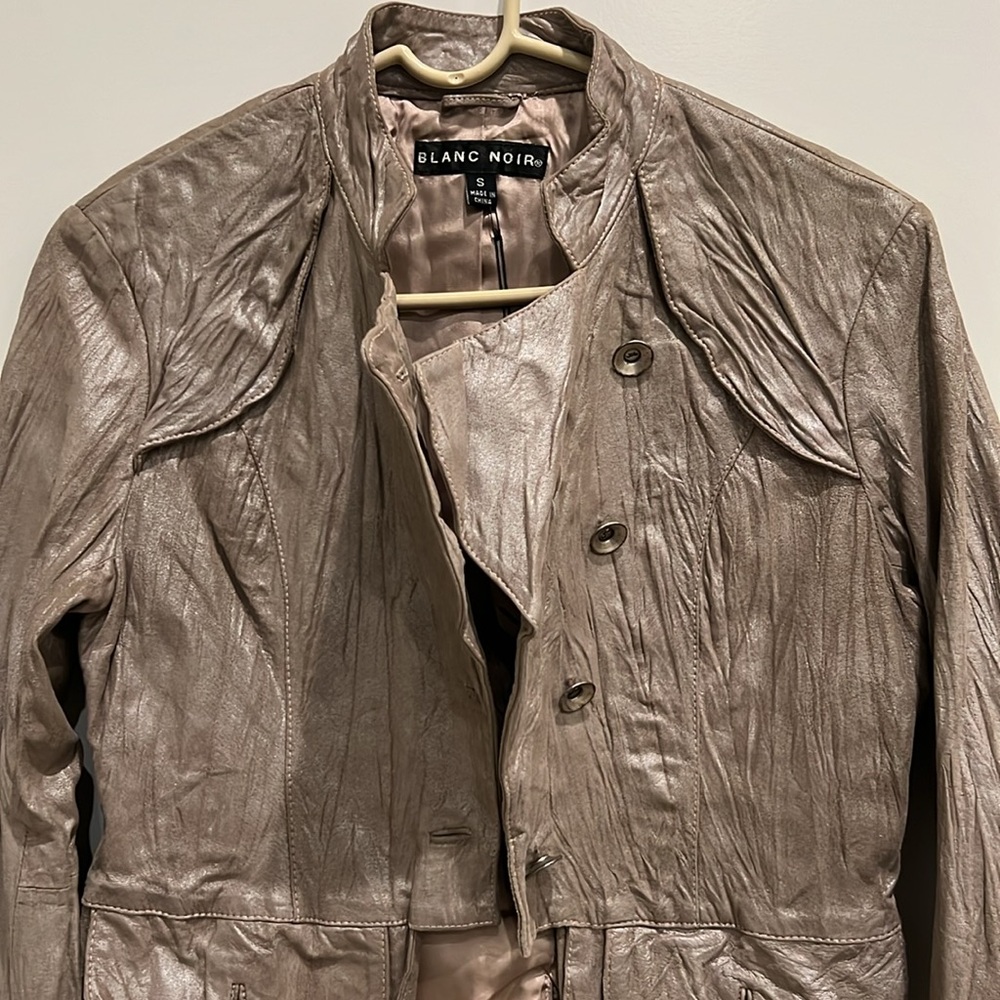 NWT! Blanc Noir Vegan Leather Jacket